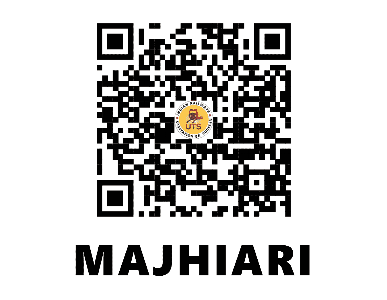 UTS QR Code for MAJHIARI - MJHR (NC - MADHYA PRADESH)